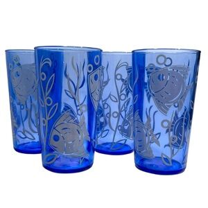 Price:CA$48.00
Vintage 1930s Hazel Atlas Glasses Set (4) - Sportsman Angel Fish